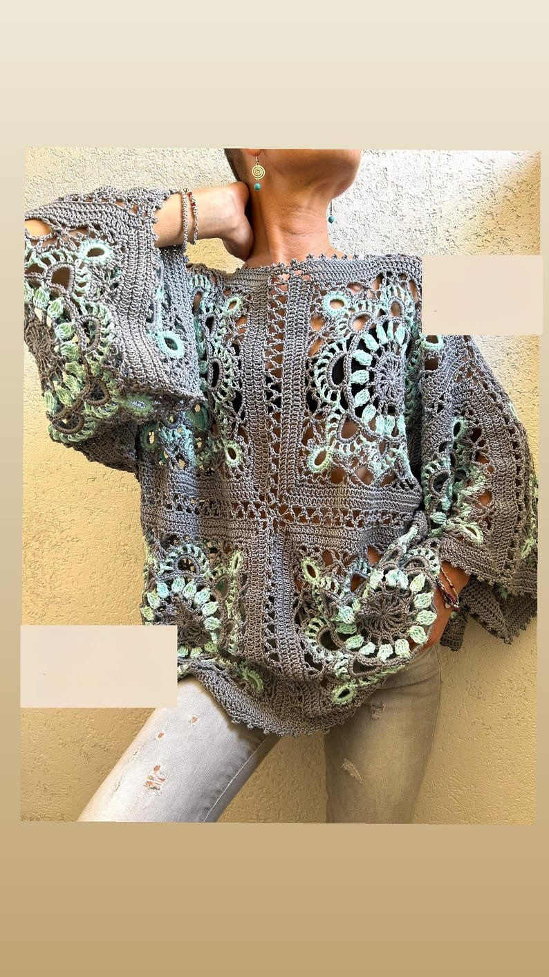 Elegant Grid Top Crochet Pattern