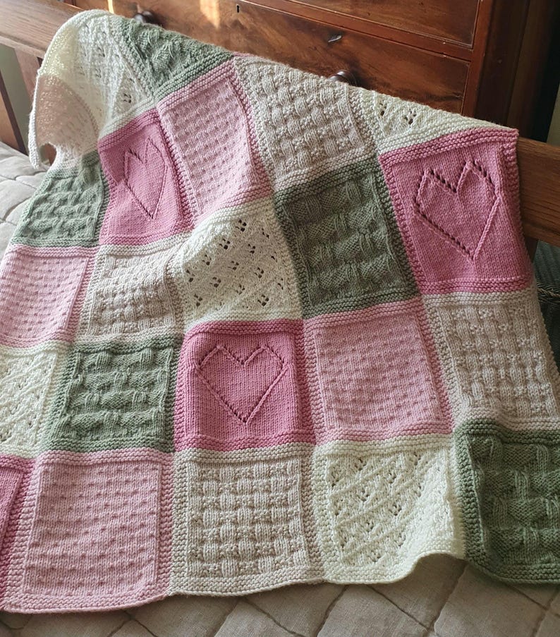 Patchwork Blanket Knitting Pattern