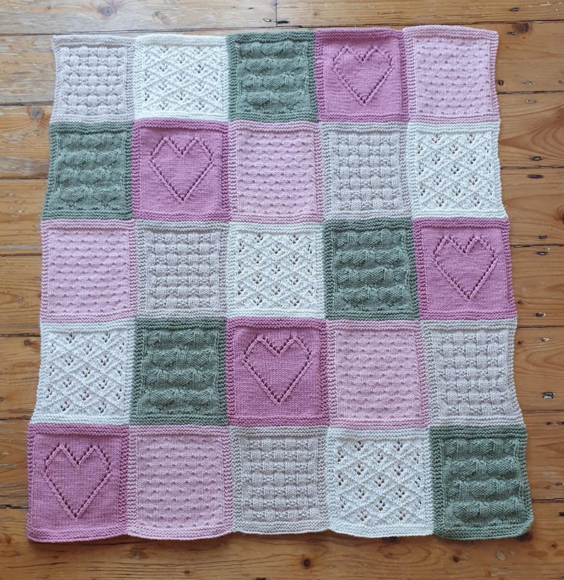 Patchwork Blanket Knitting Pattern