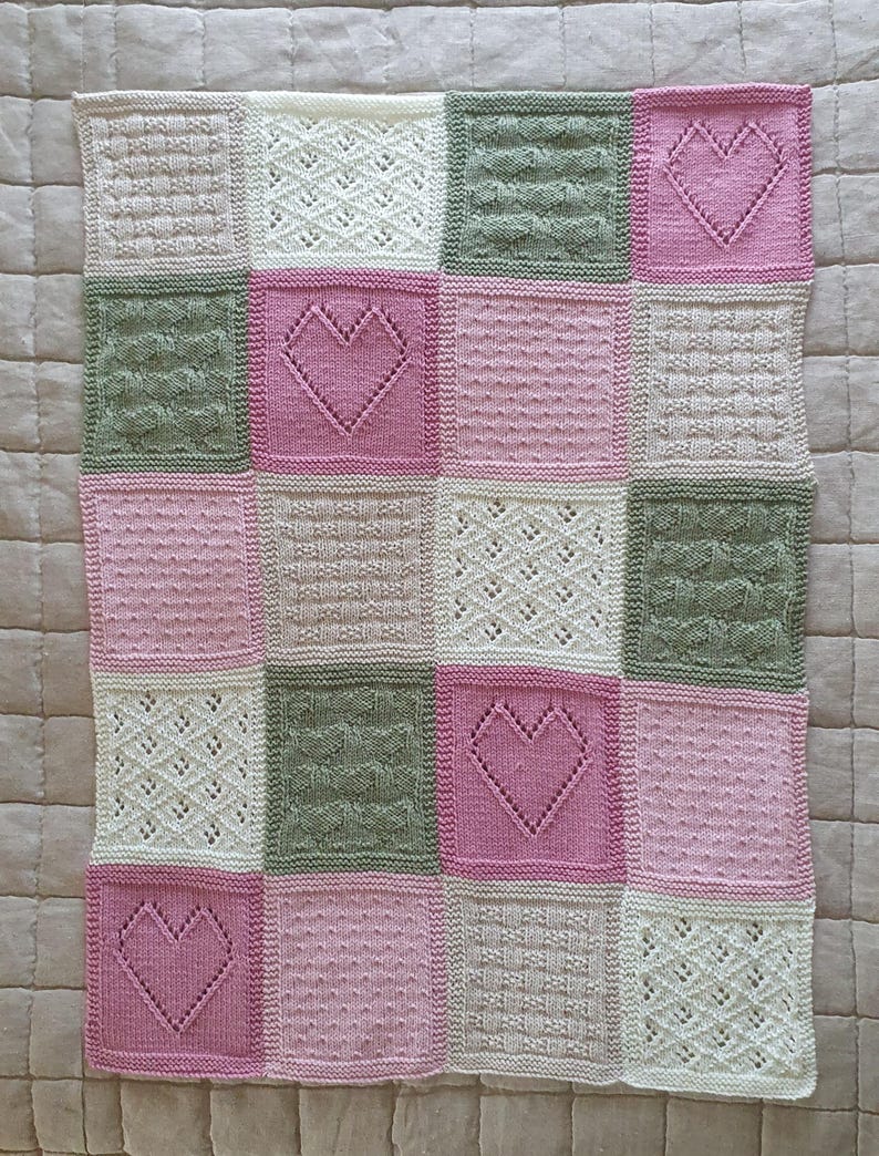 Patchwork Blanket Knitting Pattern