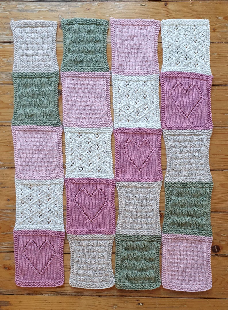Patchwork Blanket Knitting Pattern