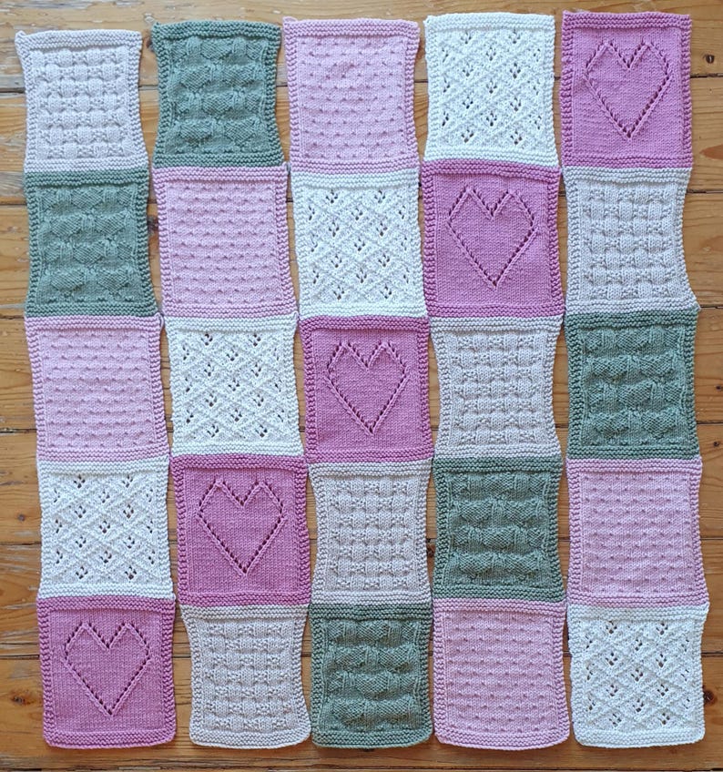 Patchwork Blanket Knitting Pattern