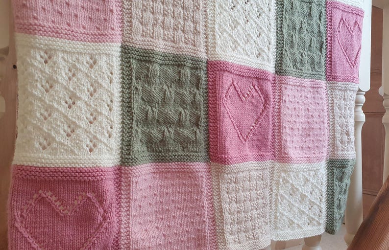 Patchwork Blanket Knitting Pattern
