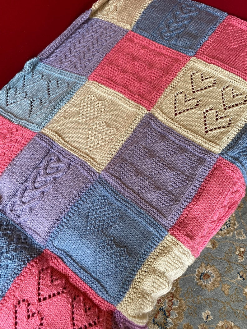 Heartloom Blanket Knitting Pattern