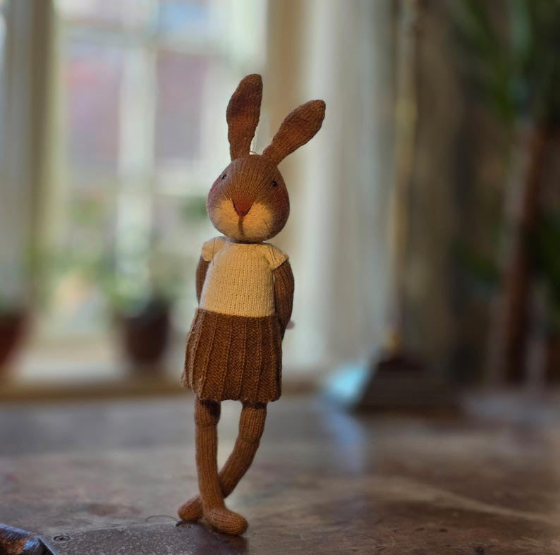 Petal Bunny Knitting Pattern