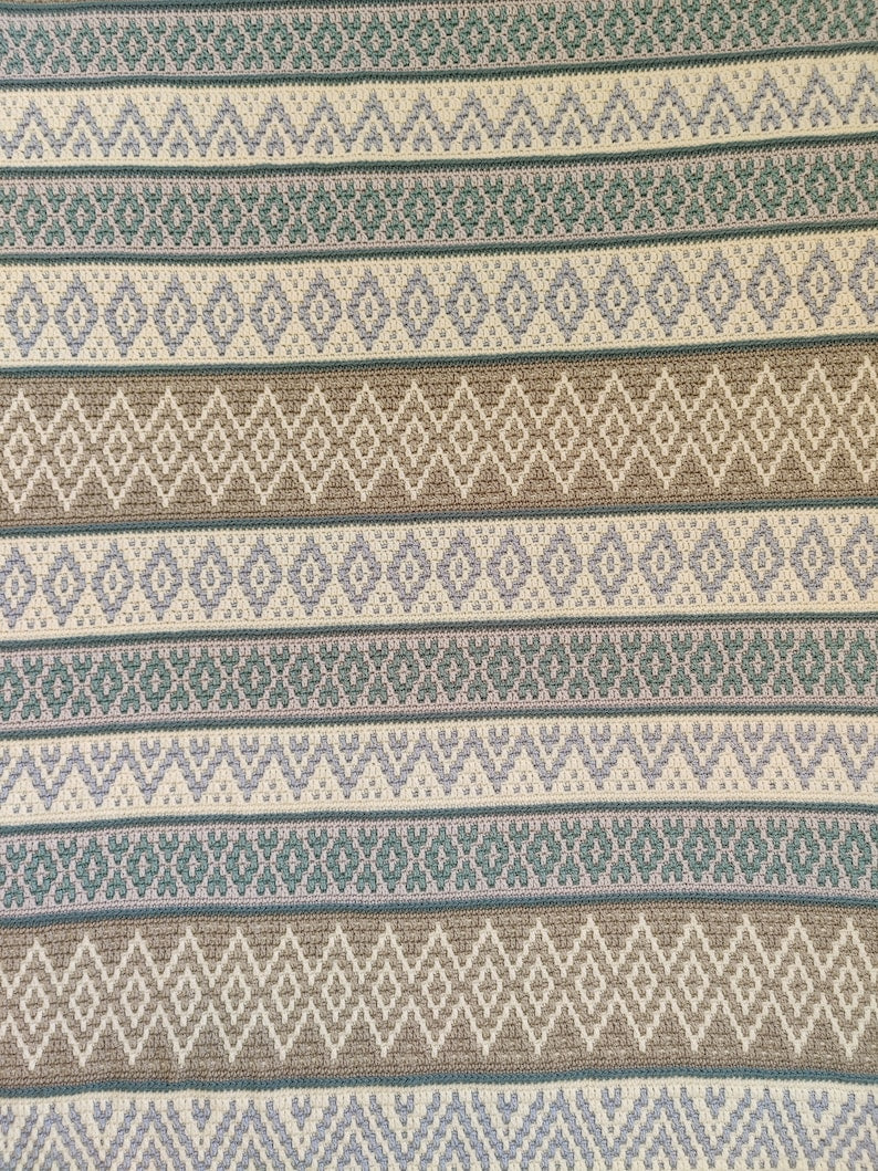 Oceanic Blanket Crochet Pattern