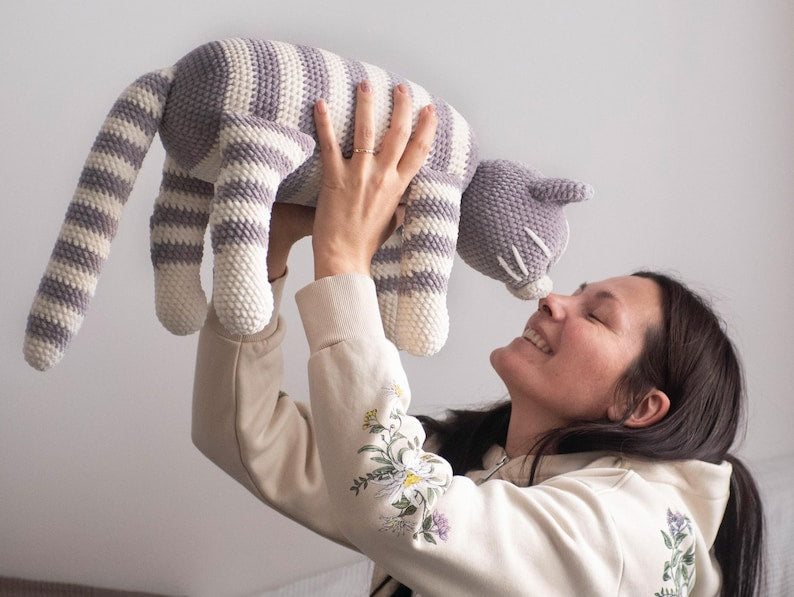 Sleeping Kitty Crochet Pattern