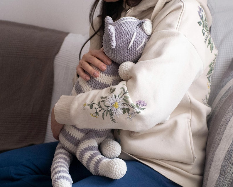 Sleeping Kitty Crochet Pattern