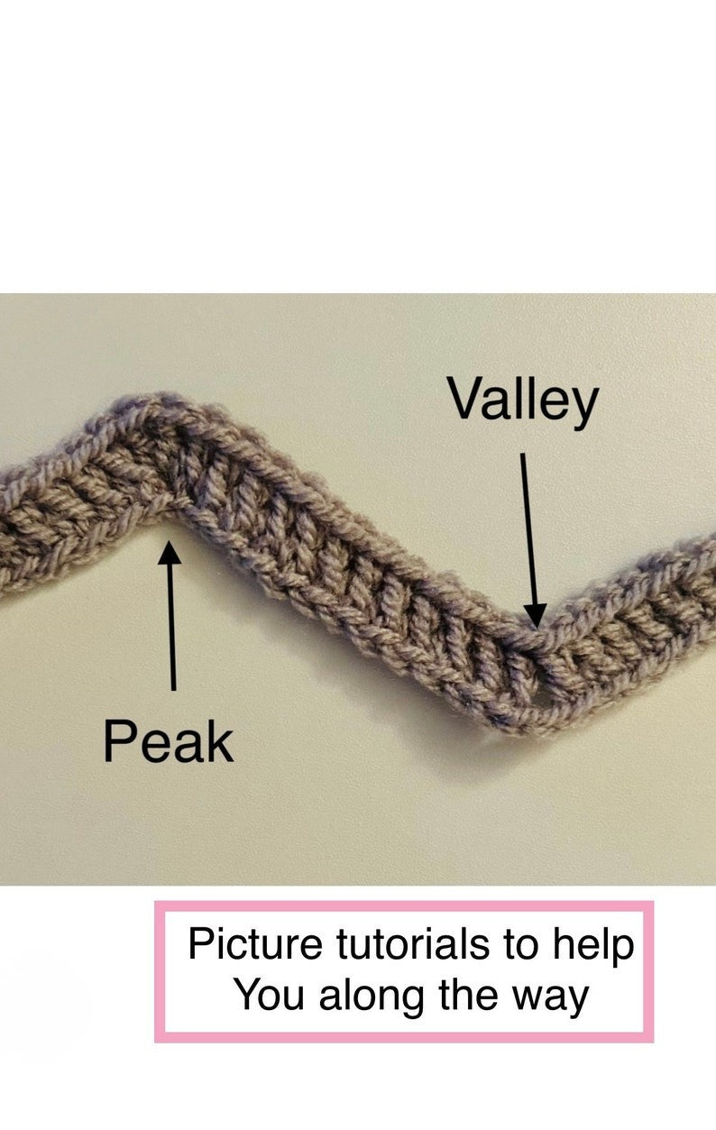 Blush Chevron Blanket Crochet Pattern