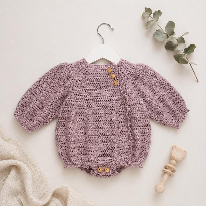 Heather Bloom Romper Crochet Pattern