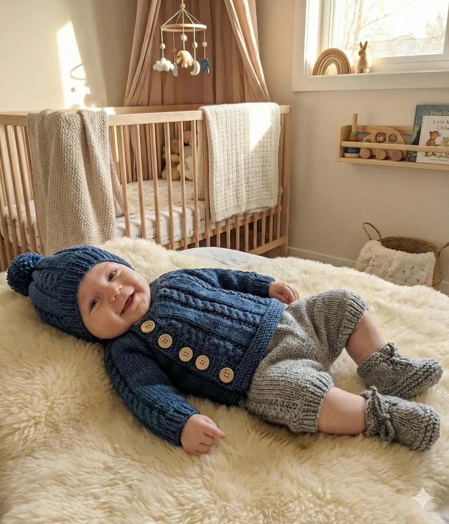 Hazel Nest Baby Set Knitting Pattern