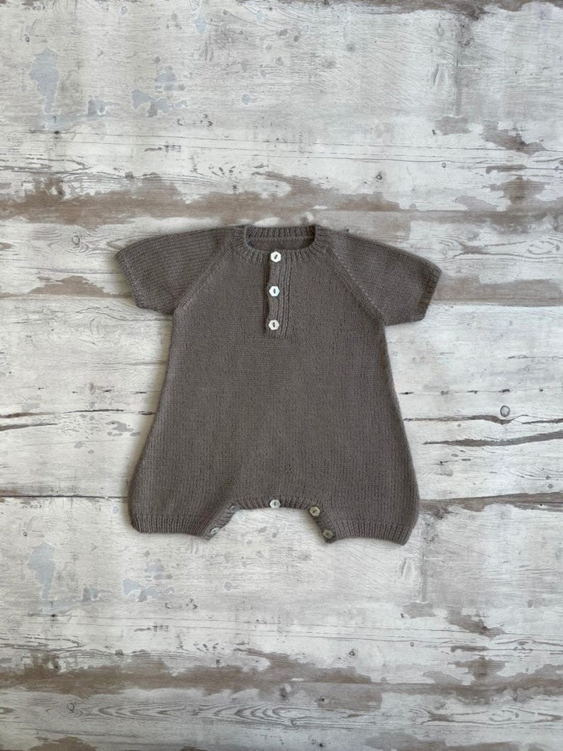 Soft Dune Romper Knitting Pattern