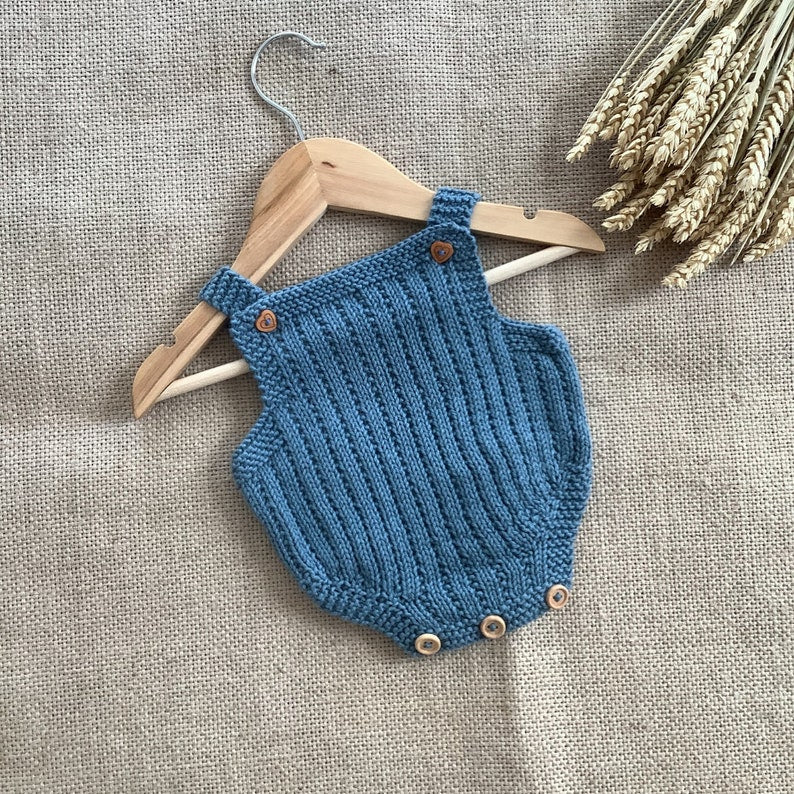 Biscuit Baby Romper Knitting Pattern