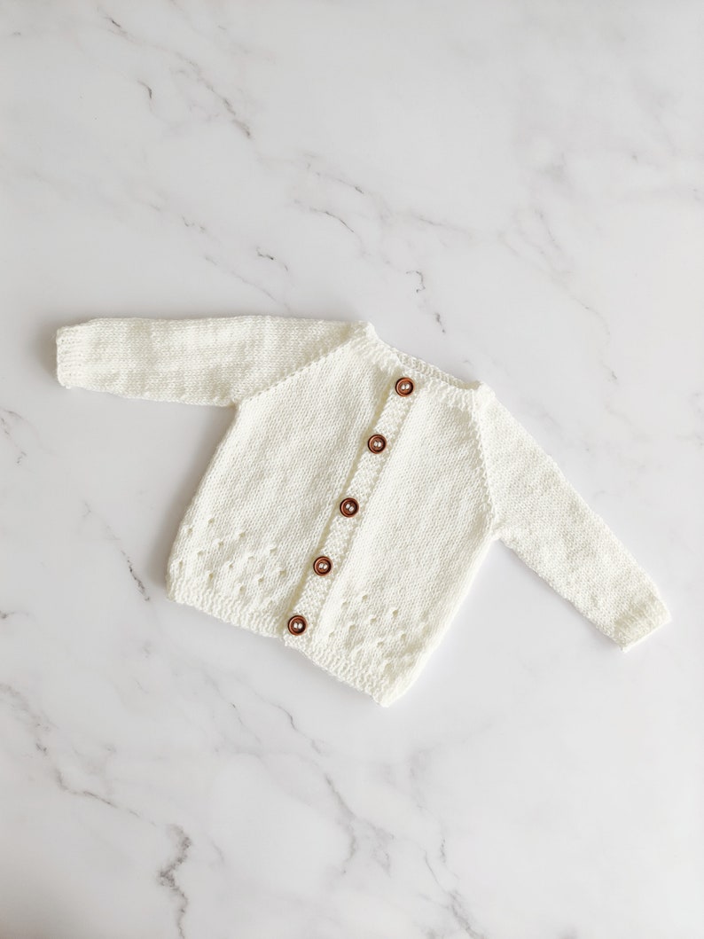 Caramel Baby Cardigan Knitting Pattern