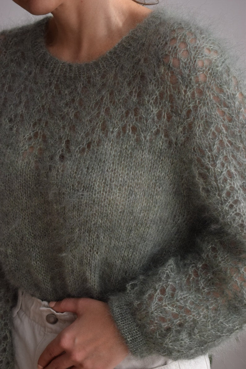 Wisteria Blouse Knitting Pattern