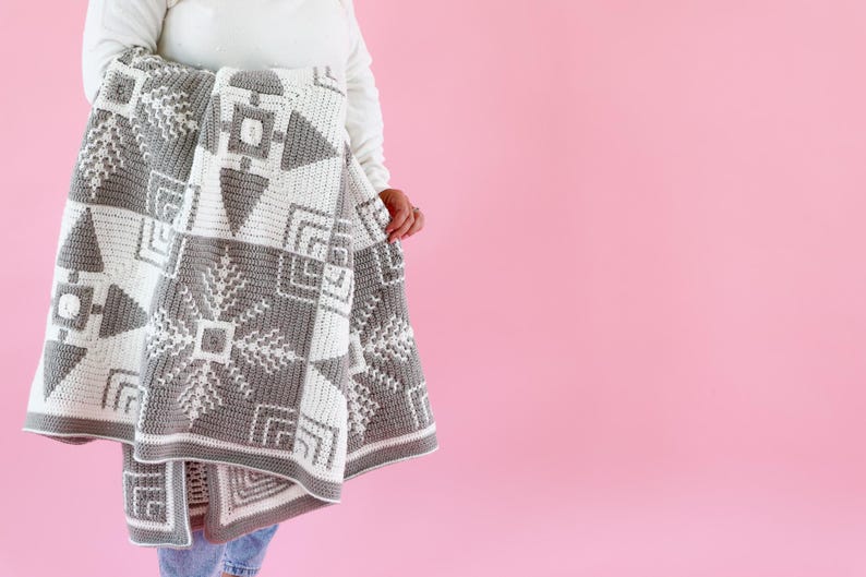 Winter Pines Blanket Crochet Pattern