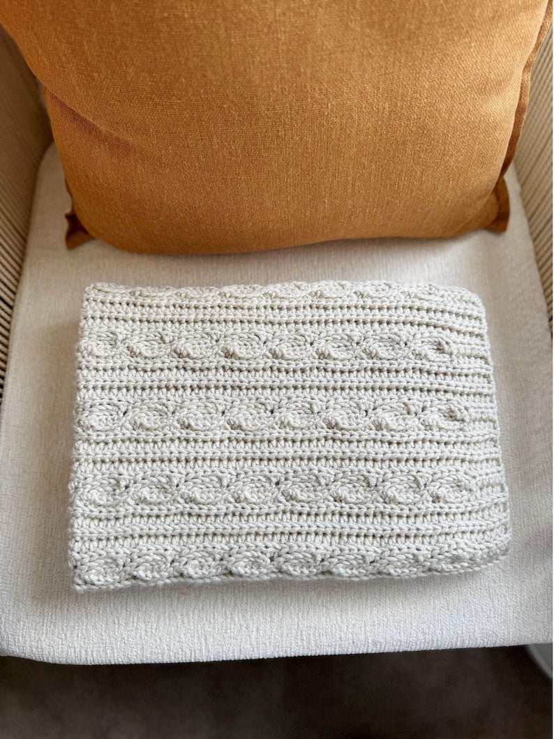 Relief Stitch Blanket Crochet Pattern
