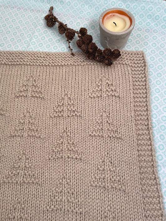 Pine Meadow Blanket Knitting Pattern