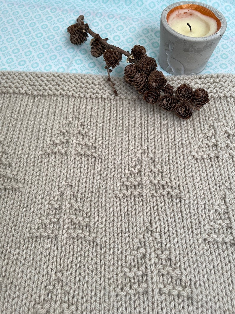 Pine Meadow Blanket Knitting Pattern