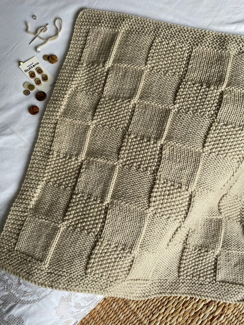 Squares Blanket Knitting Pattern