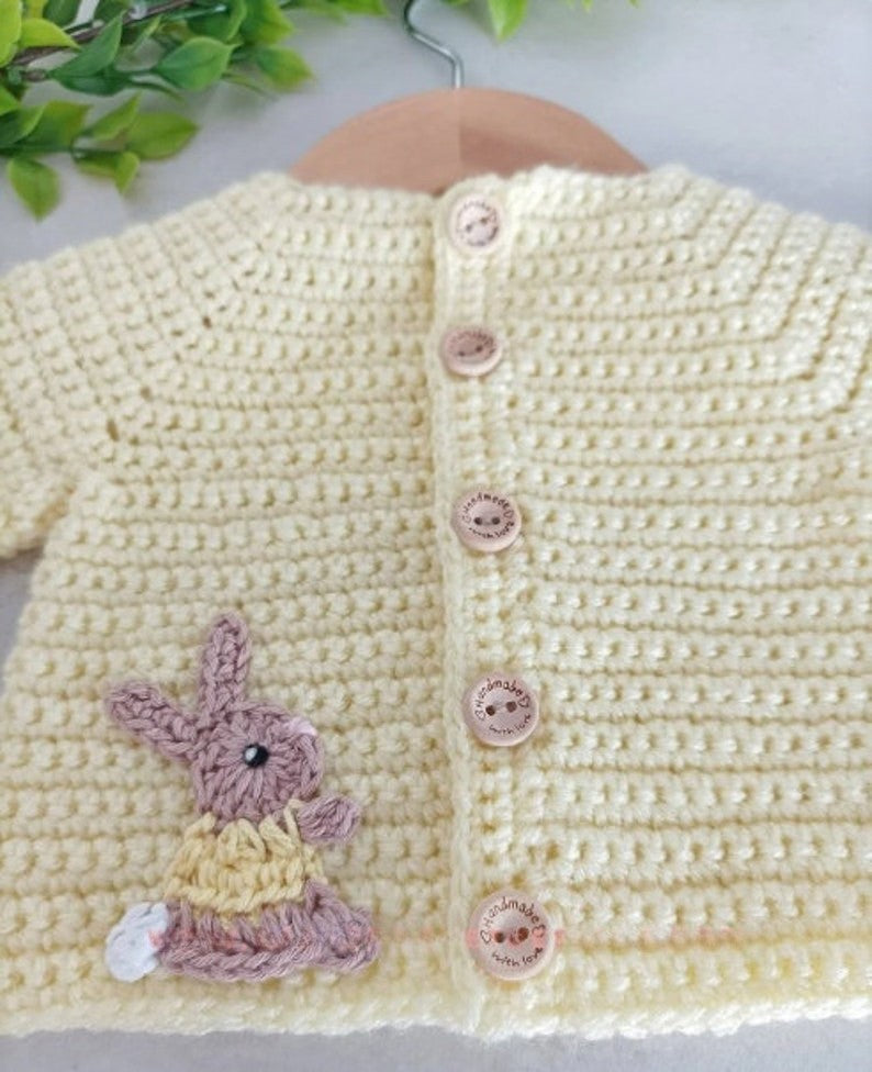 Bunny Cardigan Crochet Pattern