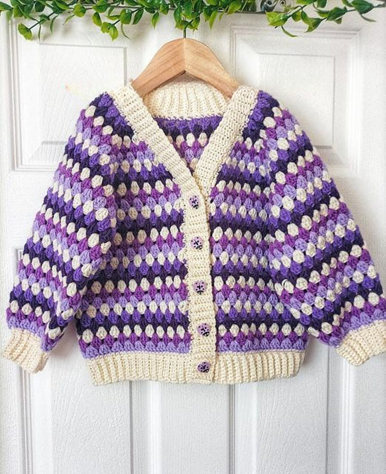 Pastel Granny Cardigan Crochet Pattern