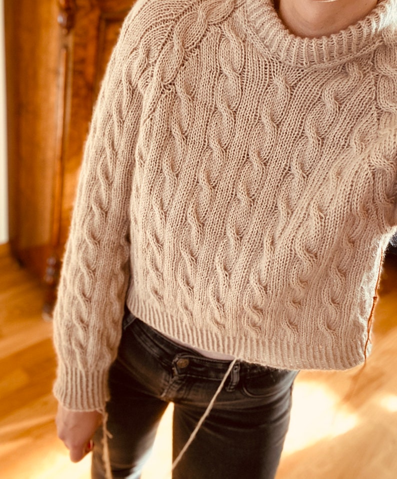 Cablemist Sweater Knitting Pattern