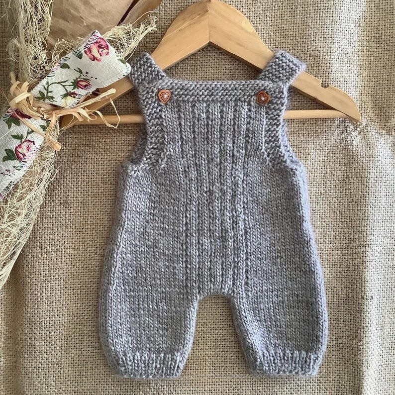 Mossy Overalls Knitting Pattern