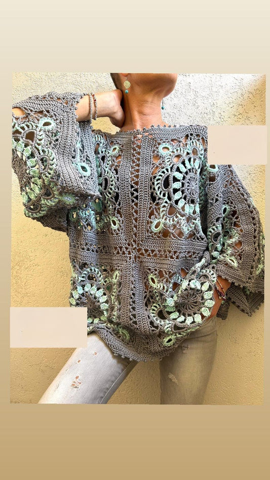 Elegant Grid Top Crochet Pattern