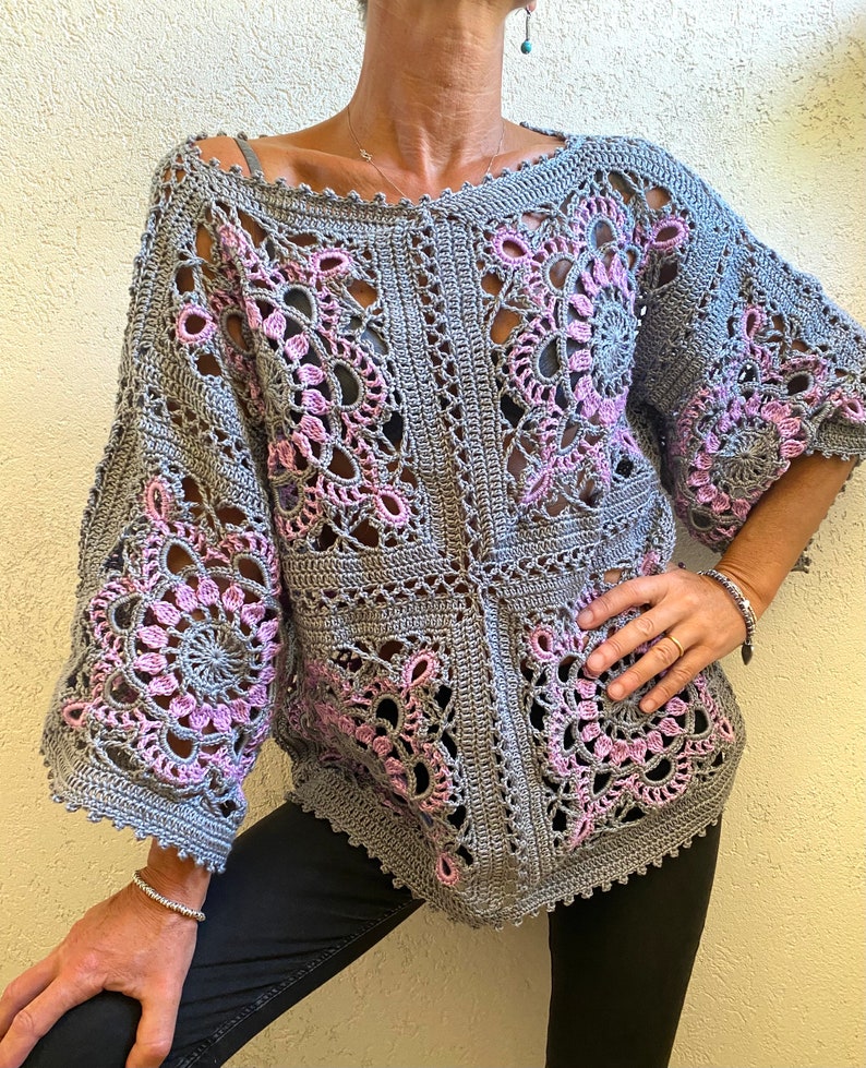 Elegant Grid Top Crochet Pattern
