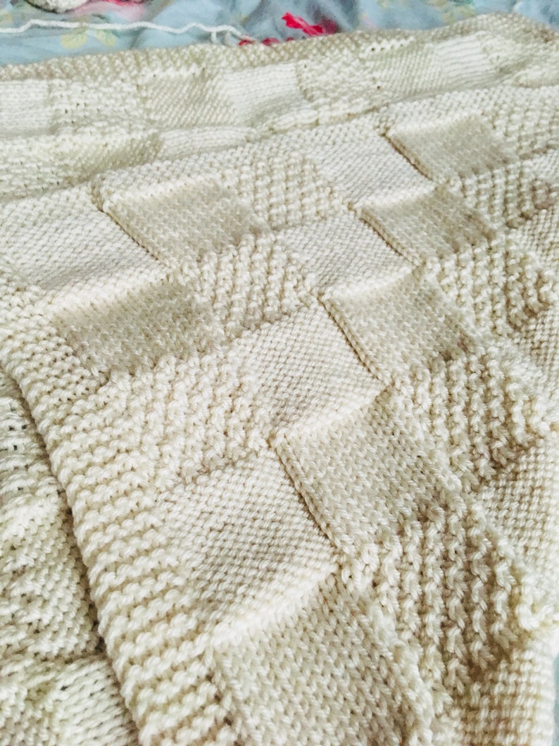 Tilework Blanket Knitting Pattern