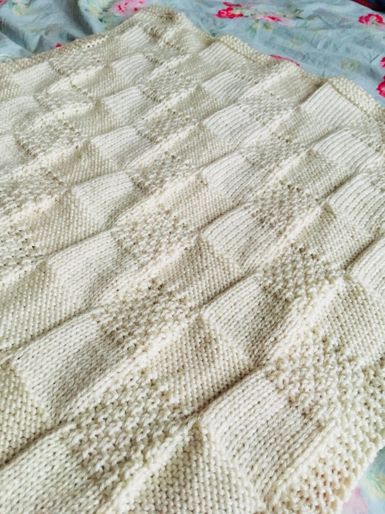 Tilework Blanket Knitting Pattern