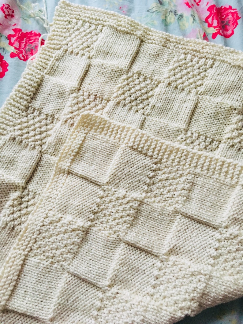 Tilework Blanket Knitting Pattern