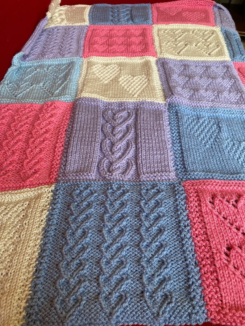 Heartloom Blanket Knitting Pattern