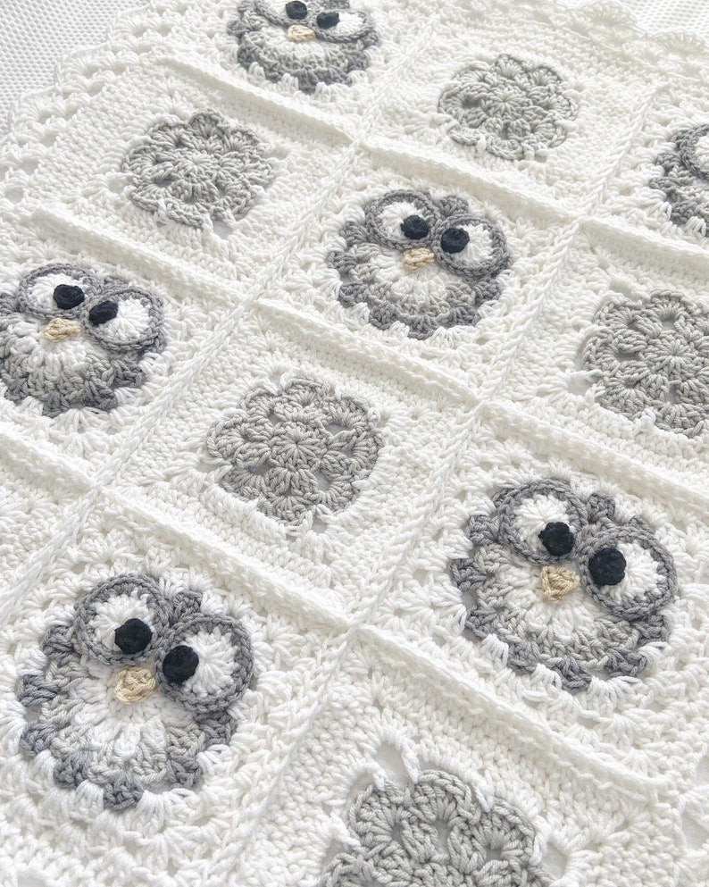 Owl Blanket Crochet Pattern