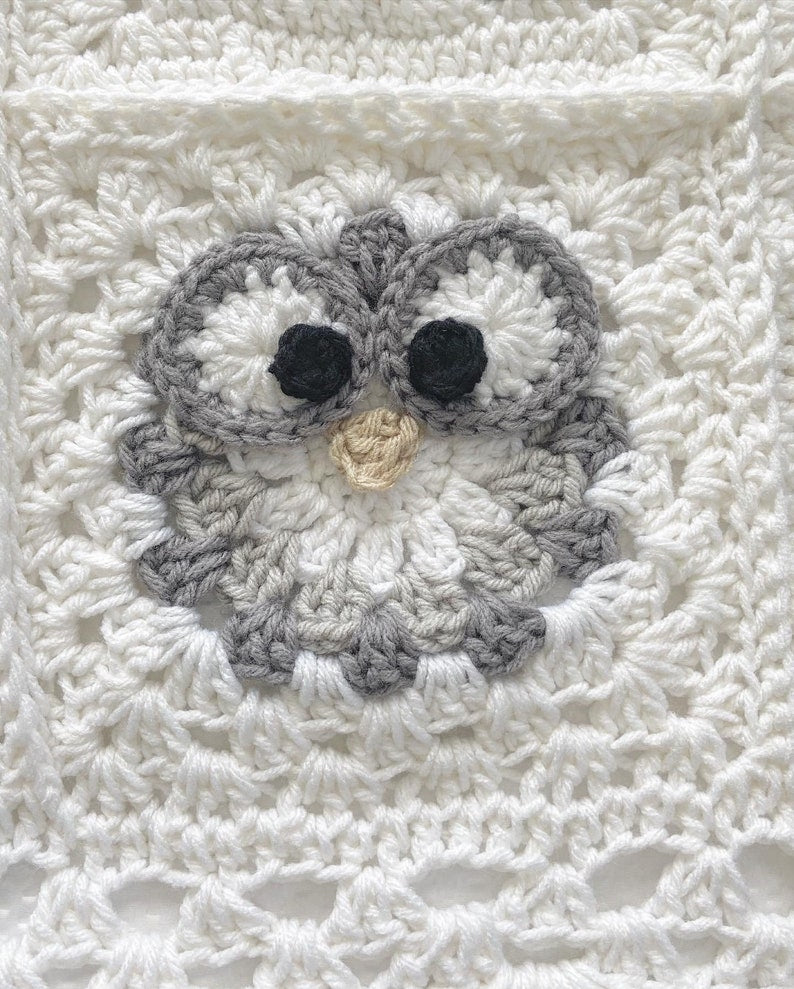 Owl Blanket Crochet Pattern