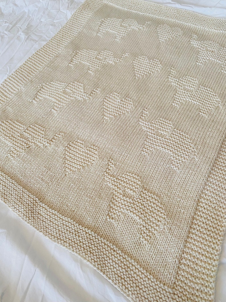 Elephant Blanket Knitting Pattern
