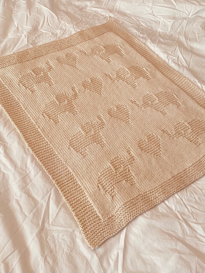 Elephant Blanket Knitting Pattern