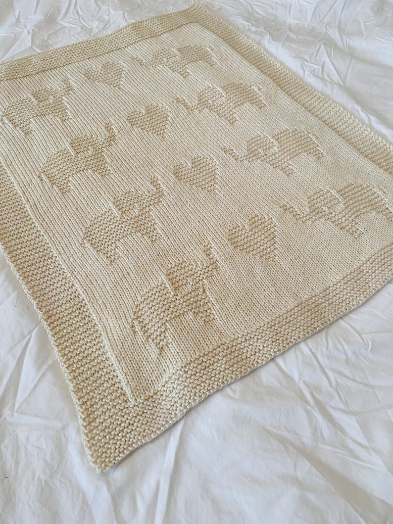 Elephant Blanket Knitting Pattern