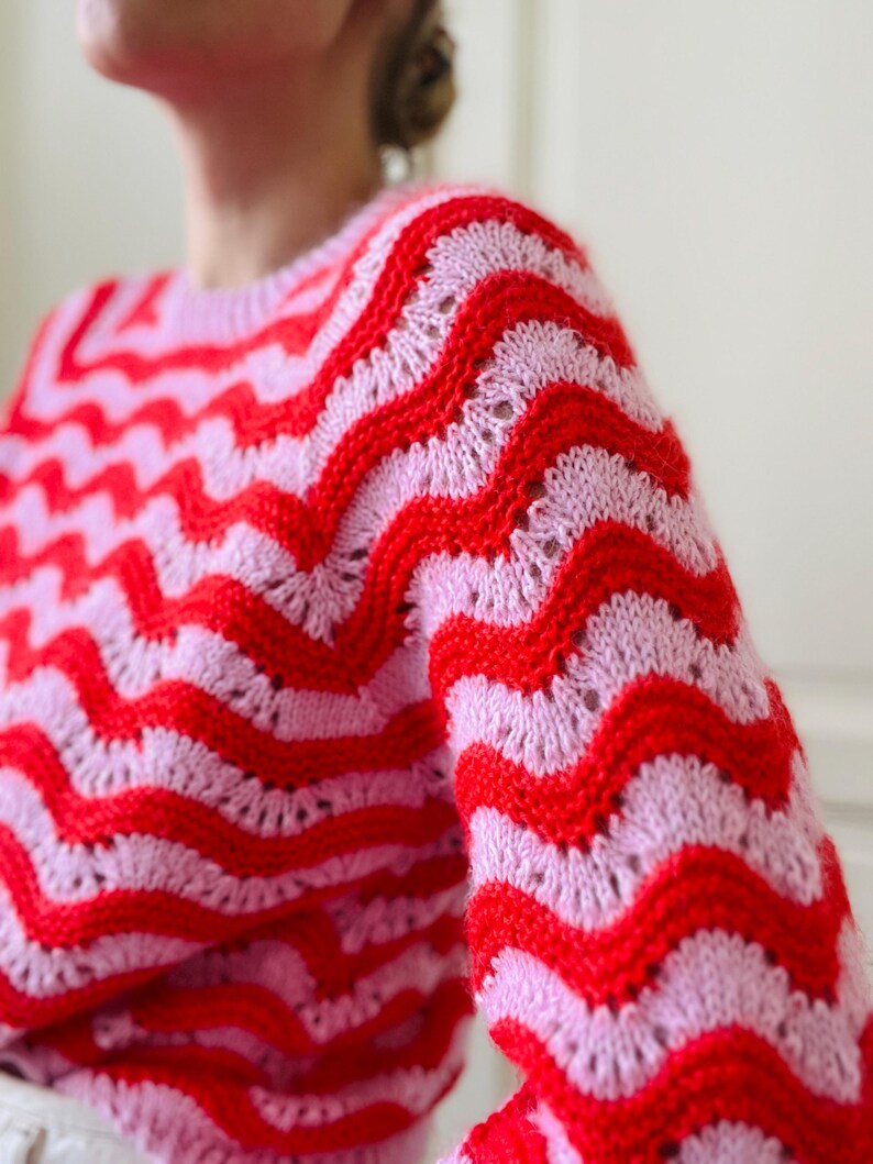 Heartbeat Sweater Knitting Pattern