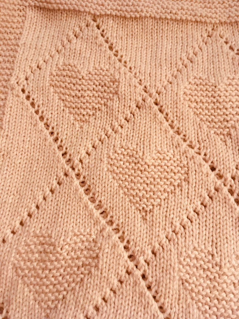 Tender Hearts Blanket Knitting Pattern