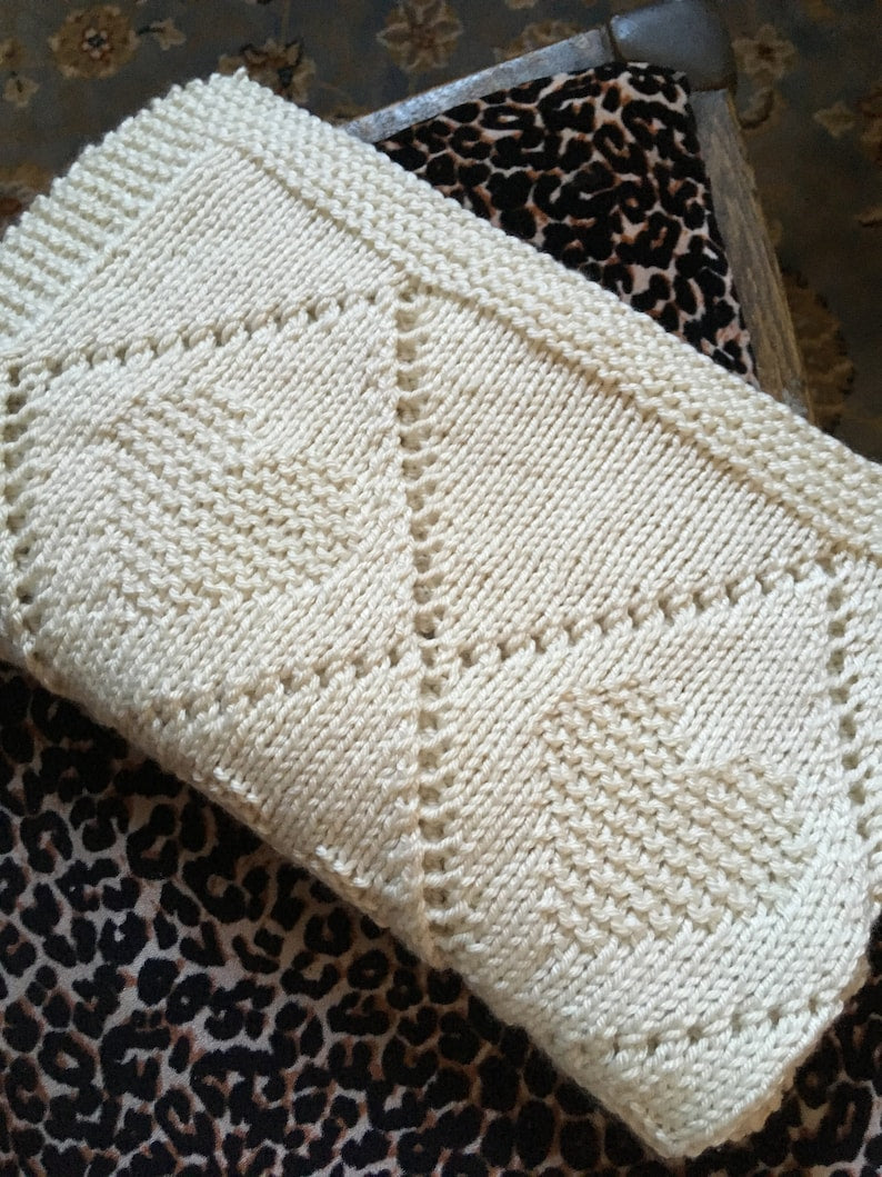 Tender Hearts Blanket Knitting Pattern