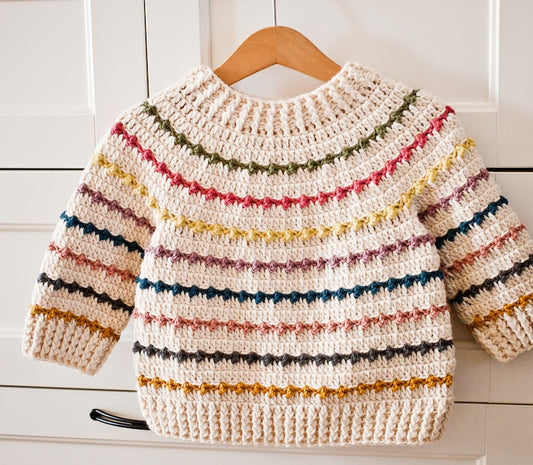 Rainbow Sweater Crochet Pattern