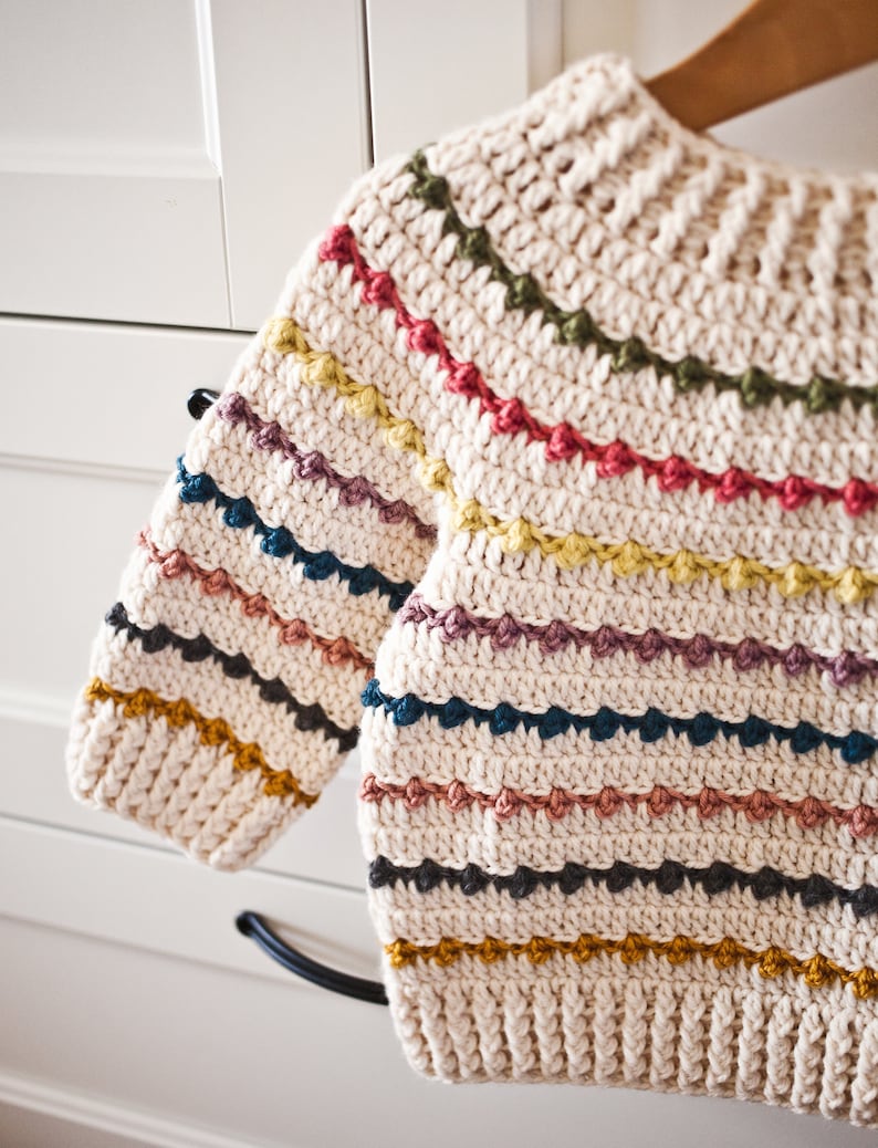 Rainbow Sweater Crochet Pattern