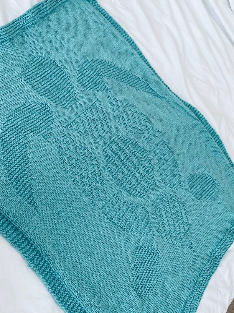 Ocean Turtle Blanket Knitting Pattern