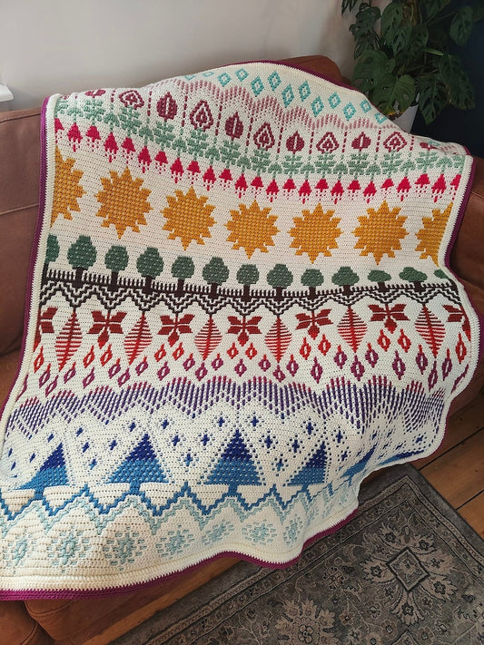 Nature Blanket Crochet Pattern