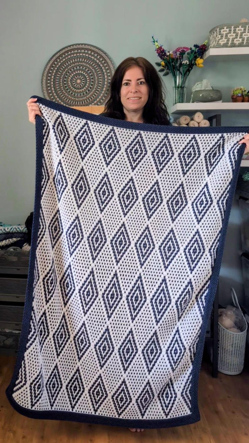 Midnight Blanket Crochet Pattern