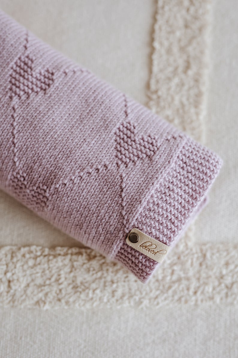 Hearts Blanket Knitting Pattern