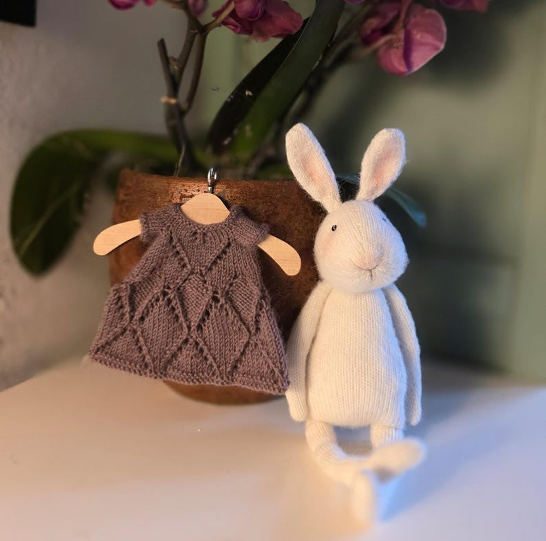 Petal Bunny Knitting Pattern