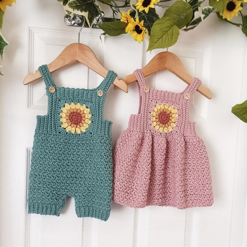 Sunflower Baby Set Crochet Pattern